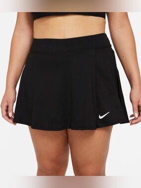 Nike 1X Dri-FIT Victory Flouncy Tennis Skirt - Black